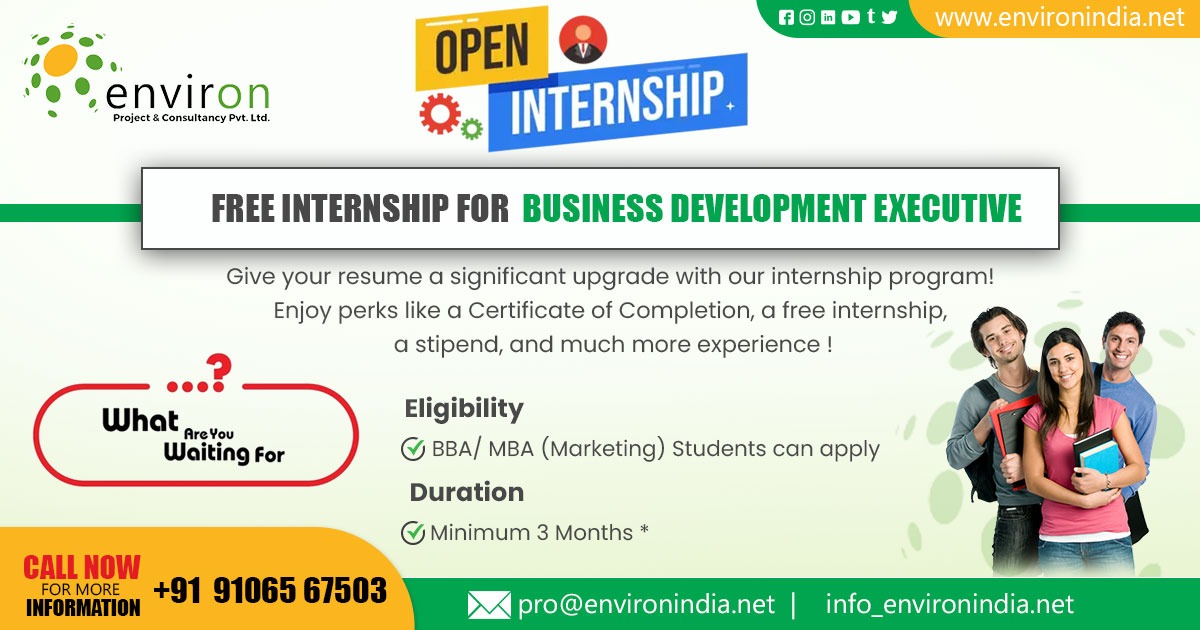 Free Internship for Business Development Executive