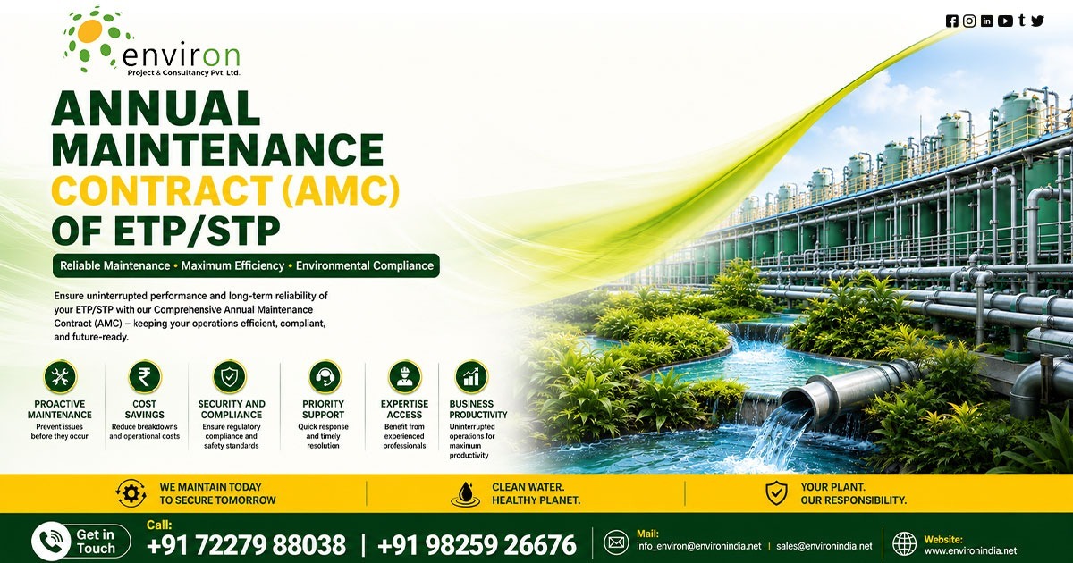 Trusted ETP and STP AMC Services for Efficient Plant Performance