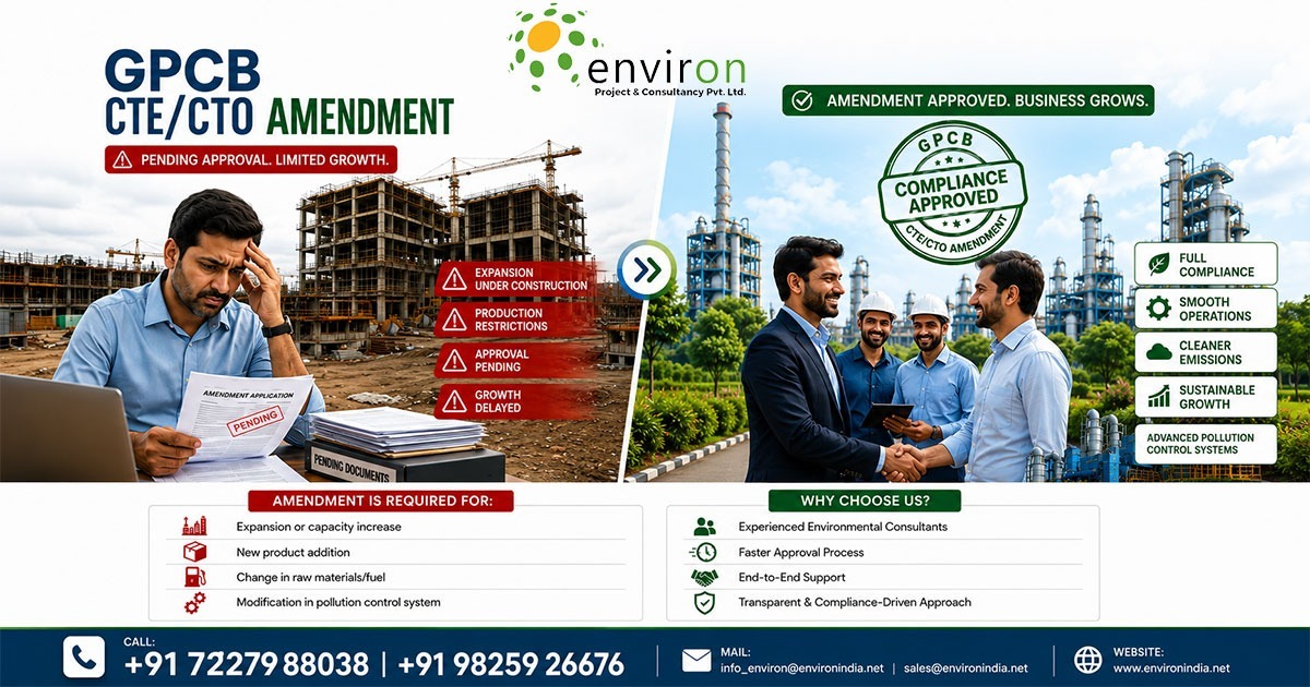 GPCB CTE and CTO Amendment Process in Gujarat