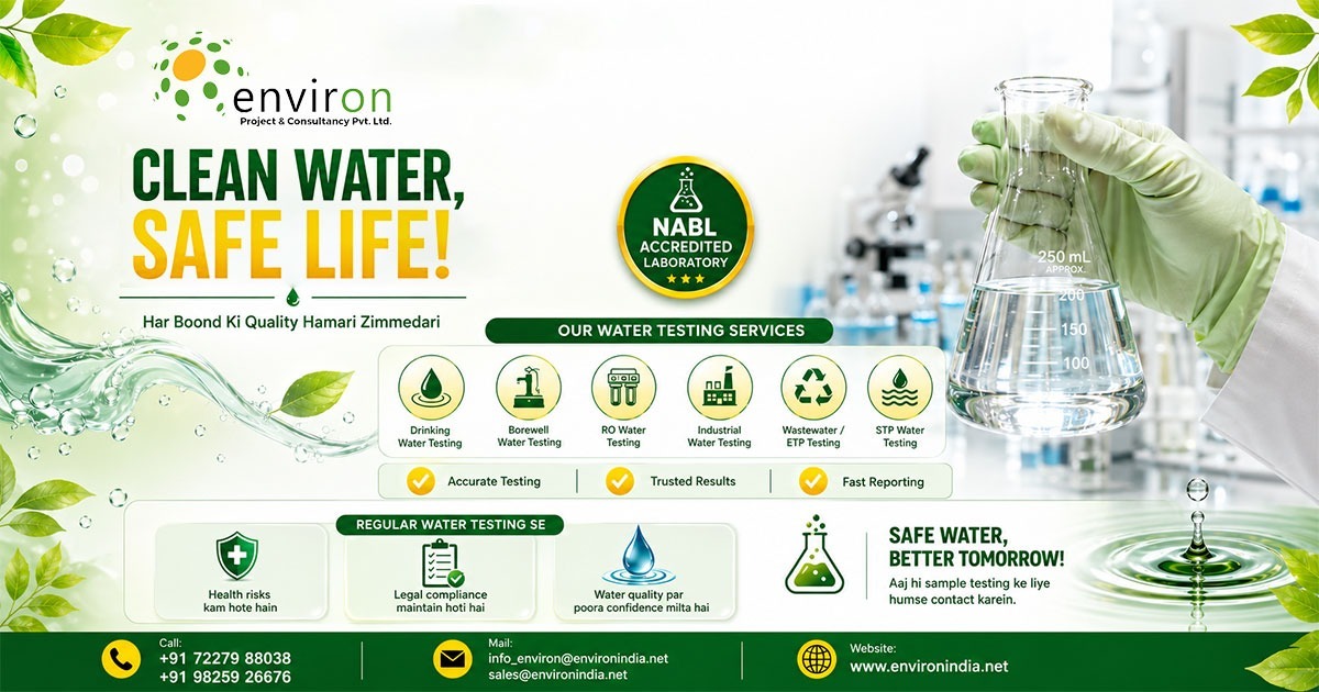 Reliable Water Testing Services from an NABL-Accredited Laboratory